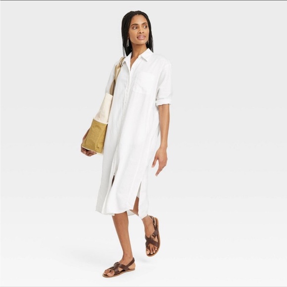 NWT Universal Thread midi shirtdress *never worn* - Picture 1 of 6